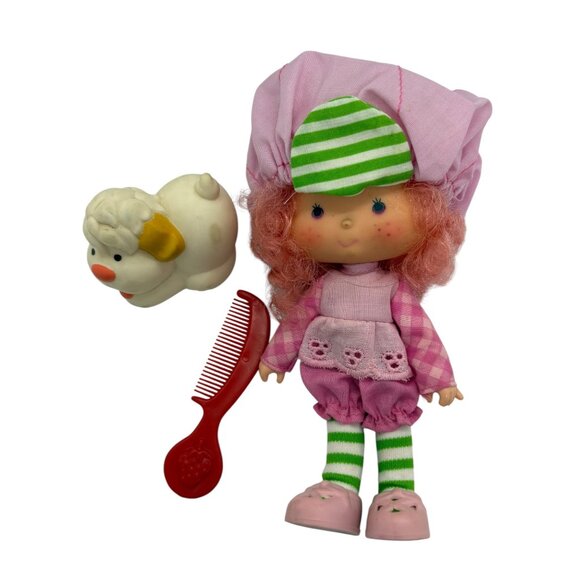 Raspberry Tart Strawberry Shortcake Doll & Pet Chiffon Vintage - Picture 1 of 4